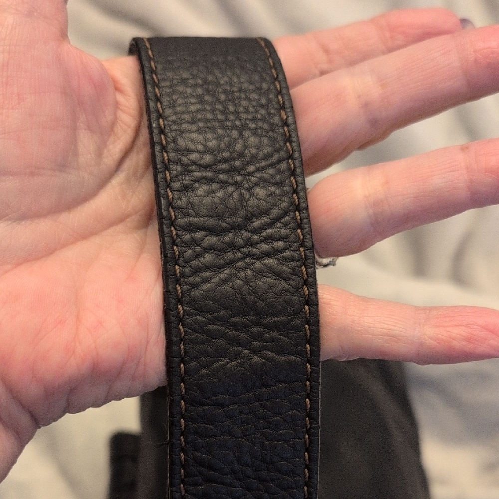 🌼Fossil Set🌼 Black Pebbled Leather Hobo Shoulder Bag & Wallet - Picture 12 of 16